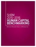 SHRM 2015-2016 Human Capital Benchmarking