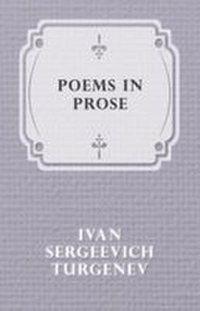 Poems in Prose