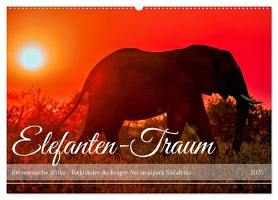 Elefanten-Traum - Herzenssache Afrika (Wandkalender 2025 DIN A2 quer), CALVENDO Monatskalender