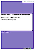 Statistik mit SPSS. Fallstudie: Mitarbeiterbefragung