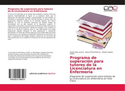 Programa de superación para tutores de la Licenciatura en Enfermería