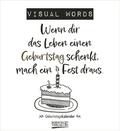 Geburtstagskalender Visual Words
