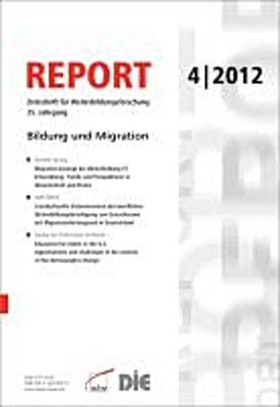 REPORT 04/2012 - Bildung und Migration