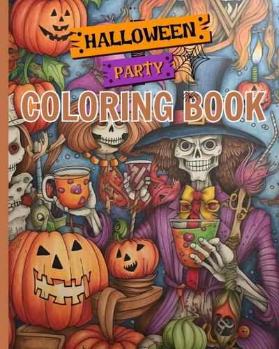 Halloween Party Coloring Book