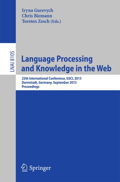 Language Processing and Knowledge in the Web
