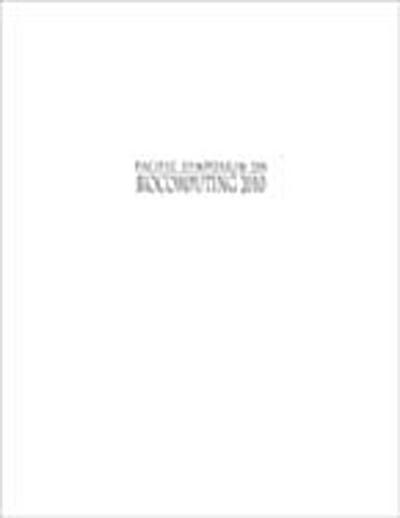 Biocomputing 2010 - Proceedings Of The Pacific Symposium