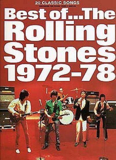 Rolling Stones Best Of Volume 2 1972-1978 -For Piano, Voice & Guitar