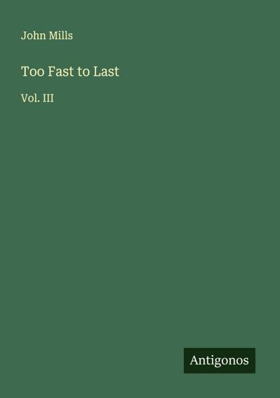 Too Fast to Last