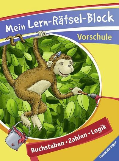 Mein Lern-Rätsel-Block Vorschule: Buchstaben, Zahlen, Logik