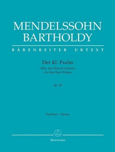 Psalm 42 op. 42, Partitur
