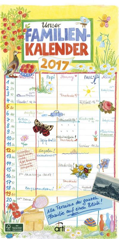 Unser Familienkalender 2017