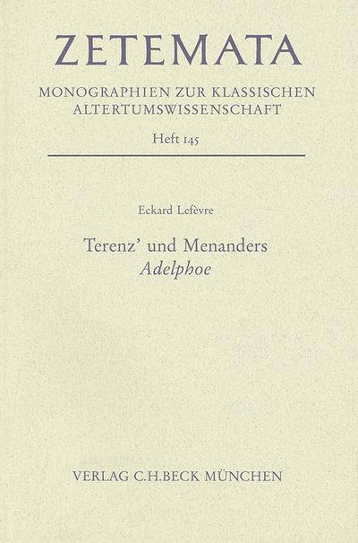 Terenz’ und Menanders Adelphoe