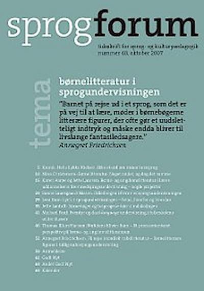 Bornelitteratur i sprogundervisningen