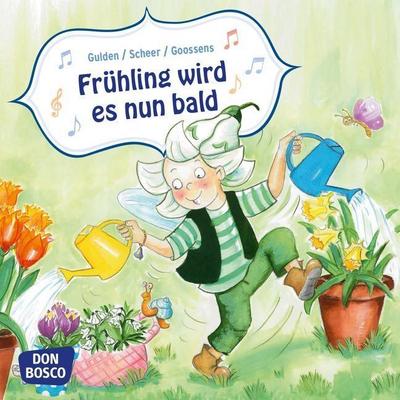 Frühling wird es nun bald. Mini-Bilderbuch