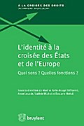 L’identité à la croisée des États et de l’Europe