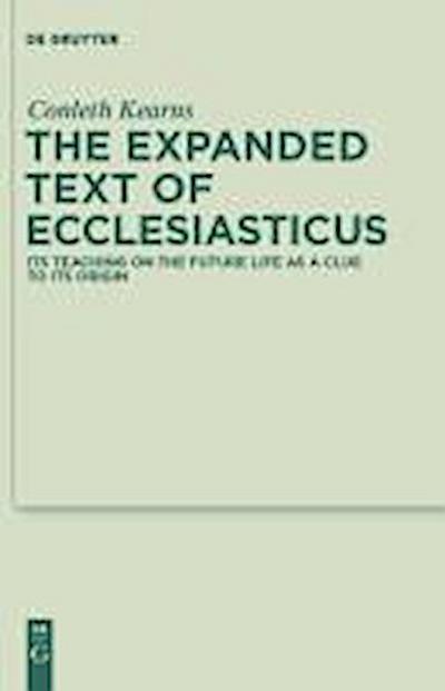 The Expanded Text of Ecclesiasticus