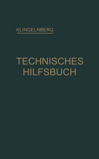 Klingelnberg Technisches Hilfsbuch
