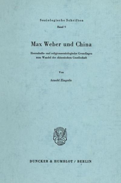 Max Weber und China.