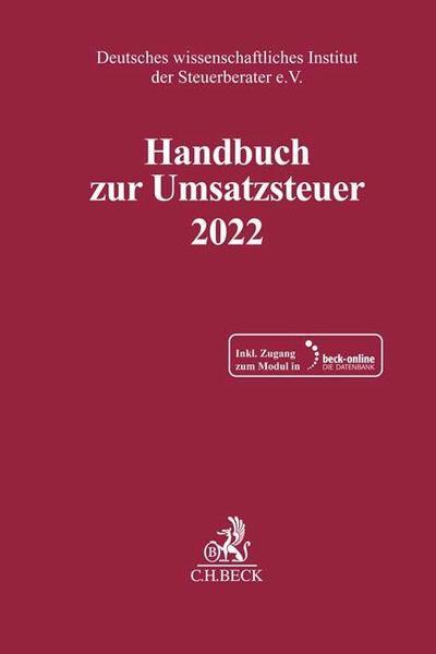 Handbuch zur Umsatzsteuer 2022, m. 1 Buch, m. 1 Online-Zugang