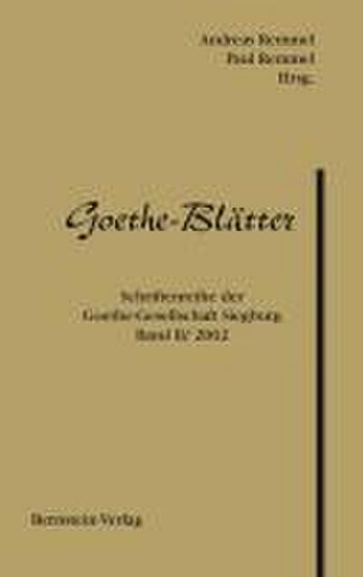 Goethe-Blätter