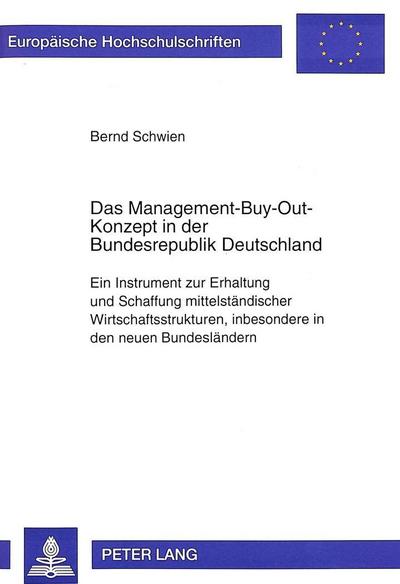 Das Management-Buy-Out-Konzept in der Bundesrepublik Deutschland