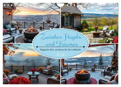 Zwischen Hügeln und Träumen - magische Orte, an denen die Zeit stillsteht (Wandkalender 2026 DIN A4 quer), CALVENDO Monatskalender