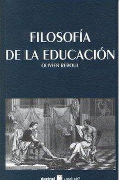 Filosofía de la educación