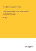Zeitschrift für Deutsches Altertum und Deutsche Li