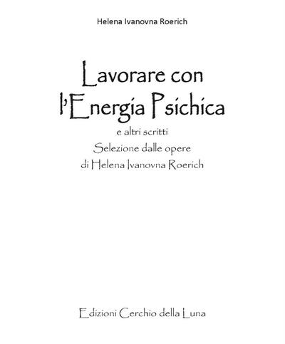 Lavorare con l’Energia Psichica