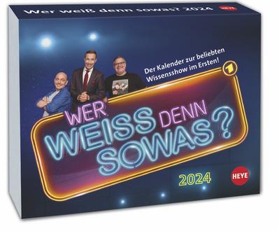 Wer weiß denn sowas? Tagesabreißkalender 2024. Kultiger Wissens-Kalender 2024 mit Kai Pflaume. Tischkalender, Abreißkalender für jeden Tag. Auch zum Aufhängen.