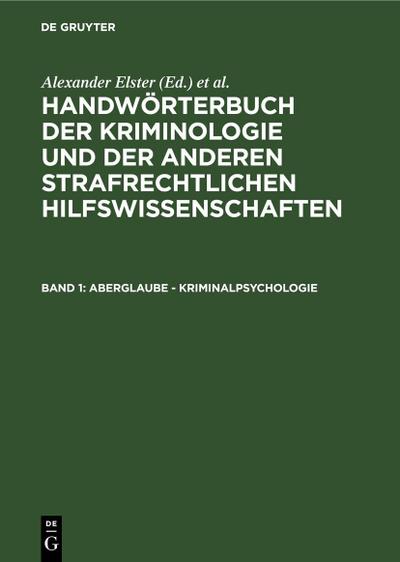 Aberglaube - Kriminalpsychologie