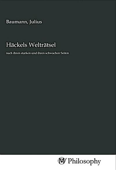 Häckels Welträtsel