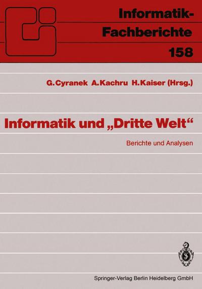 Informatik und "Dritte Welt"
