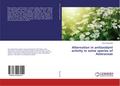 Alternation in antioxidant activity in some species of Asteraceae