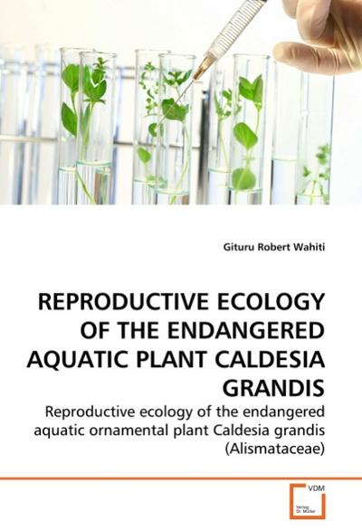 REPRODUCTIVE ECOLOGY OF THE ENDANGERED AQUATIC PLANT CALDESIA GRANDIS - Gituru Robert Wahiti