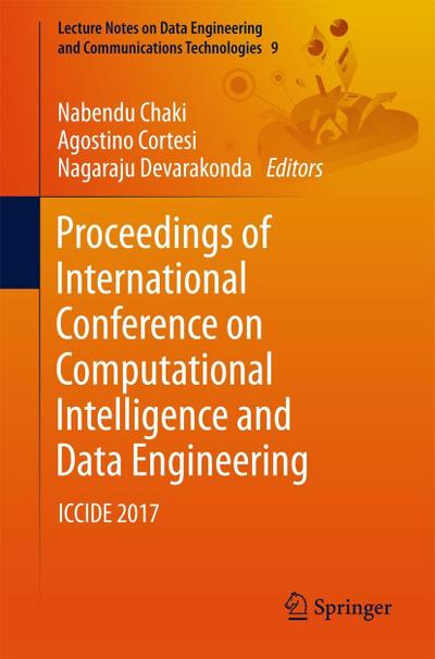 Proceedings of International Conference on Computational Intelligence and Data Engineering