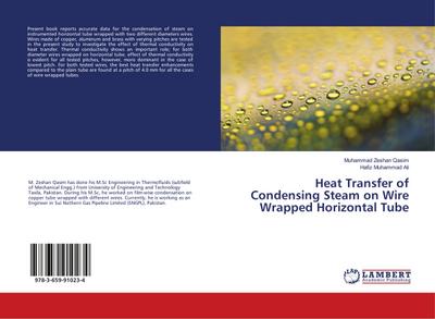 Heat Transfer of Condensing Steam on Wire Wrapped Horizontal Tube