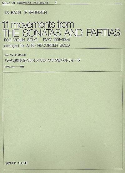 11 Movements from Sonatas andPartitas for treble recorder