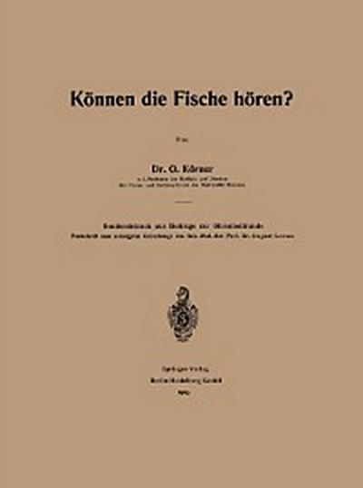 Können die Fische hören?