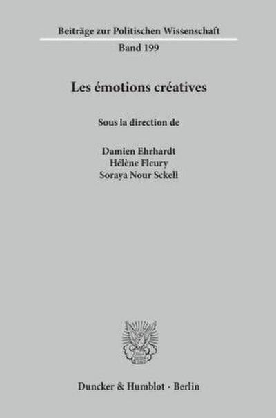 Les émotions créatives.