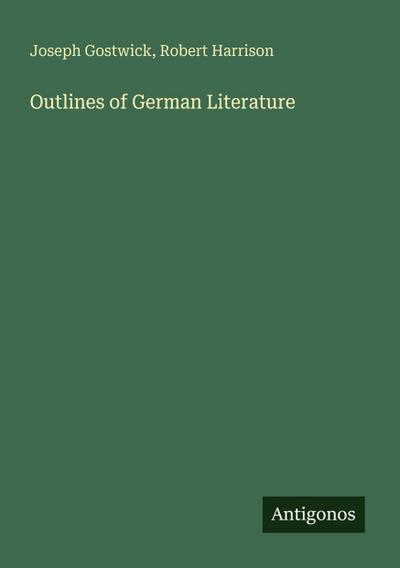 Outlines of German Literature