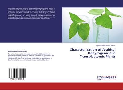 Characterization of Arabitol Dehyrogenase in Transplastomic Plants