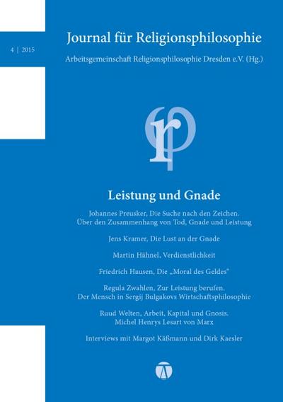 Journal für Religionsphilosophie 4/2015
