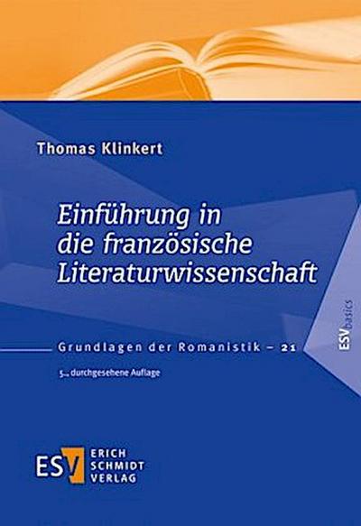 Einführung in die französische Literaturwissenschaft