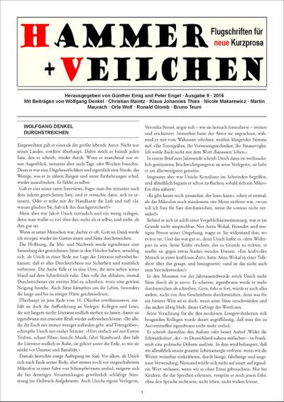 Hammer + Veilchen Nr. 9
