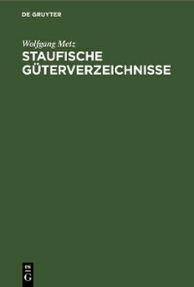 Staufische Güterverzeichnisse