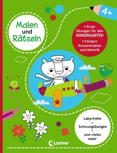 Malen und Rätseln - Erste Übungen für den Kindergarten