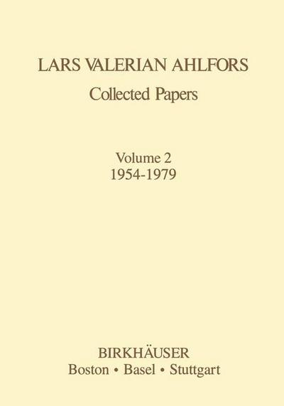 Collected Papers Vol 2: 1954-1979