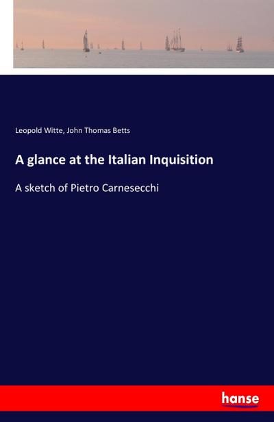 A glance at the Italian Inquisition