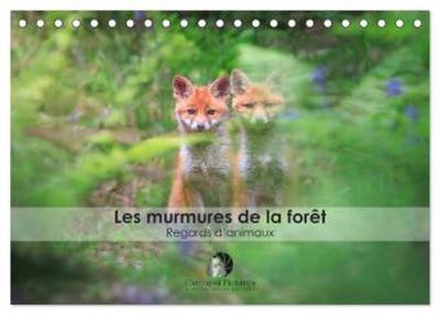 Les murmures de la forêt - Regards d’animaux (Calendrier de bureau 2026 DIN A5 vertical), CALVENDO calendrier mensuel